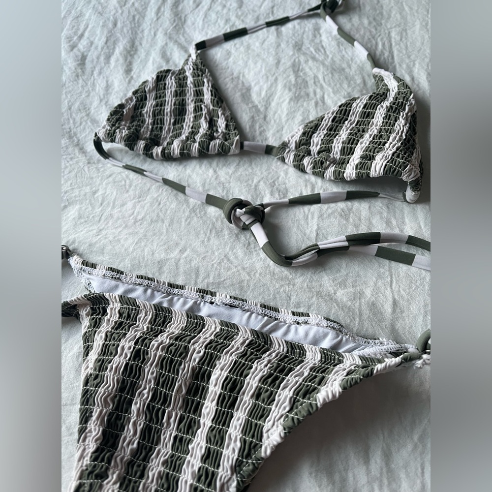 cotton on striped bikini
